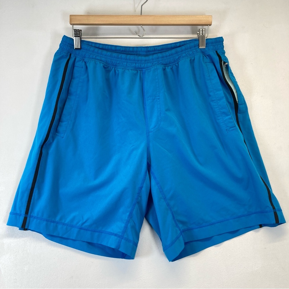 lululemon athletica Vibrant Blue Men's Athletic Shorts - Picture 1 of 13